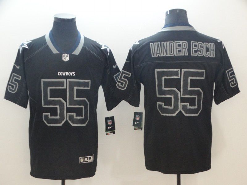 Men Dallas Cowboys 55 Vander esch Nike Lights Out Black Color Rush Limited NFL Jersey